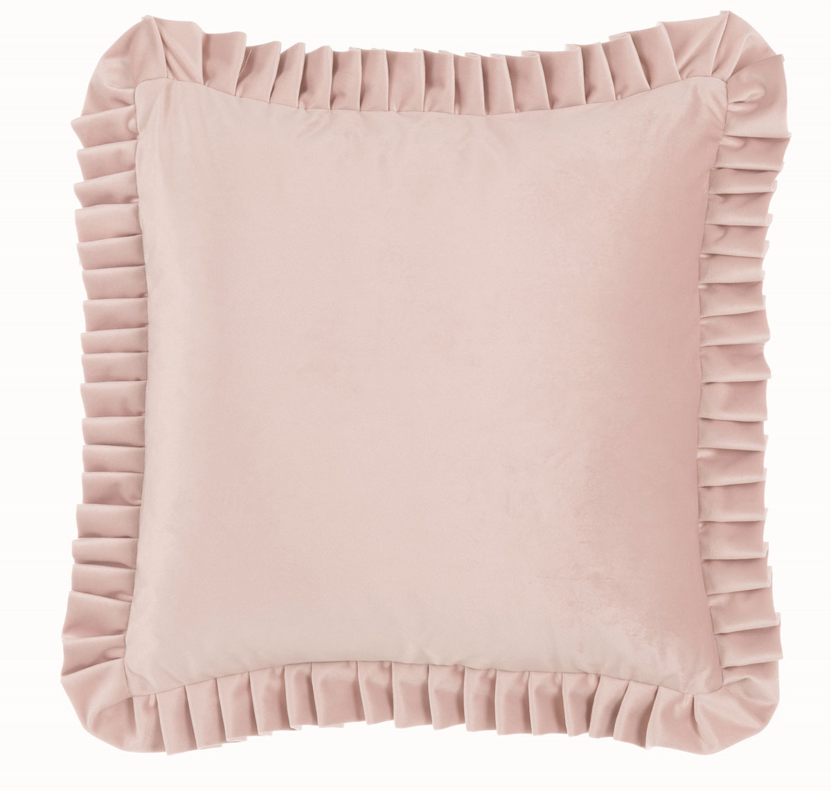 Cuscino Arredo Cuore Shabby Chic con Volant 45 x 50 Colore Rosa